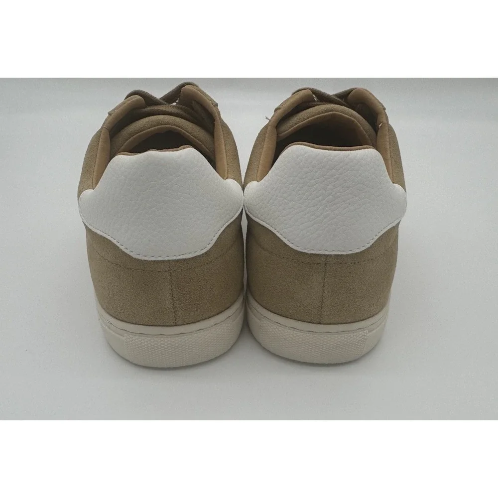 Jack Erwin Adler Tan Suede T-Toe Sneakers Men's Size 11 White Sole Casual Shoes‎